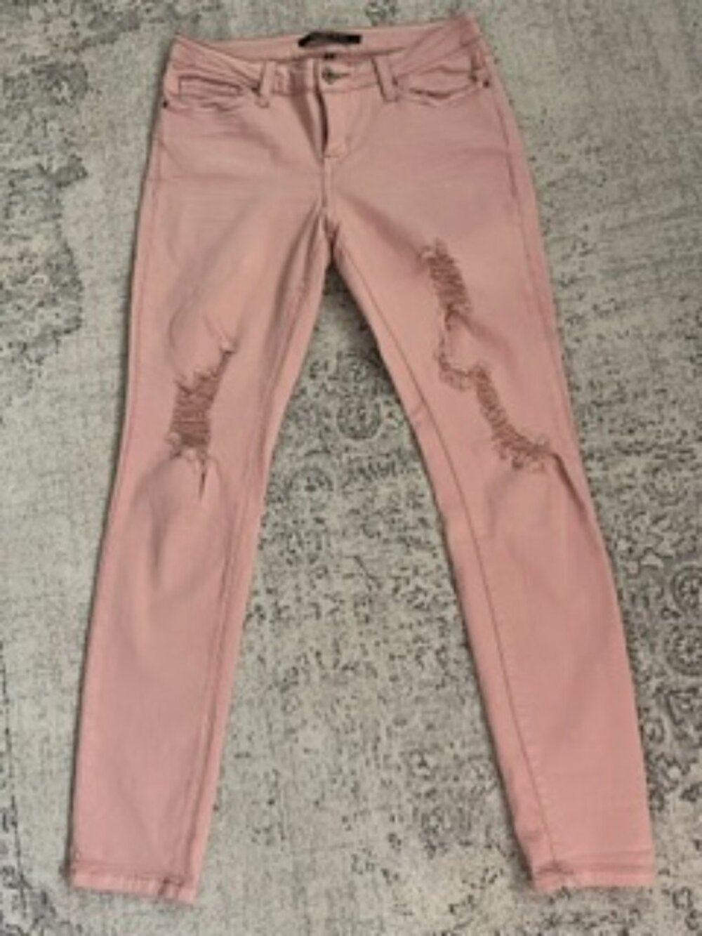 🧡3/$15 Angel Kiss Distressed Skinny Jeans Pink/Dusty Rose Women's 5